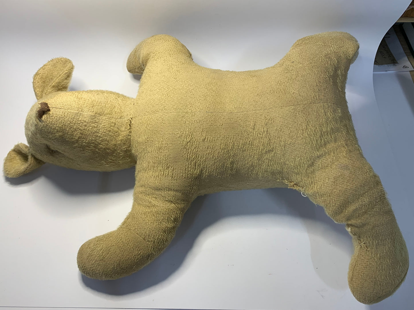 Rare Antique Hessian/Burlap Teddy Bear - Early 1900s