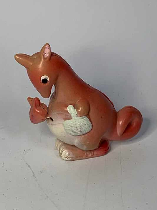 Vintage Celluloid Kangaroo with Joey Tape Measure