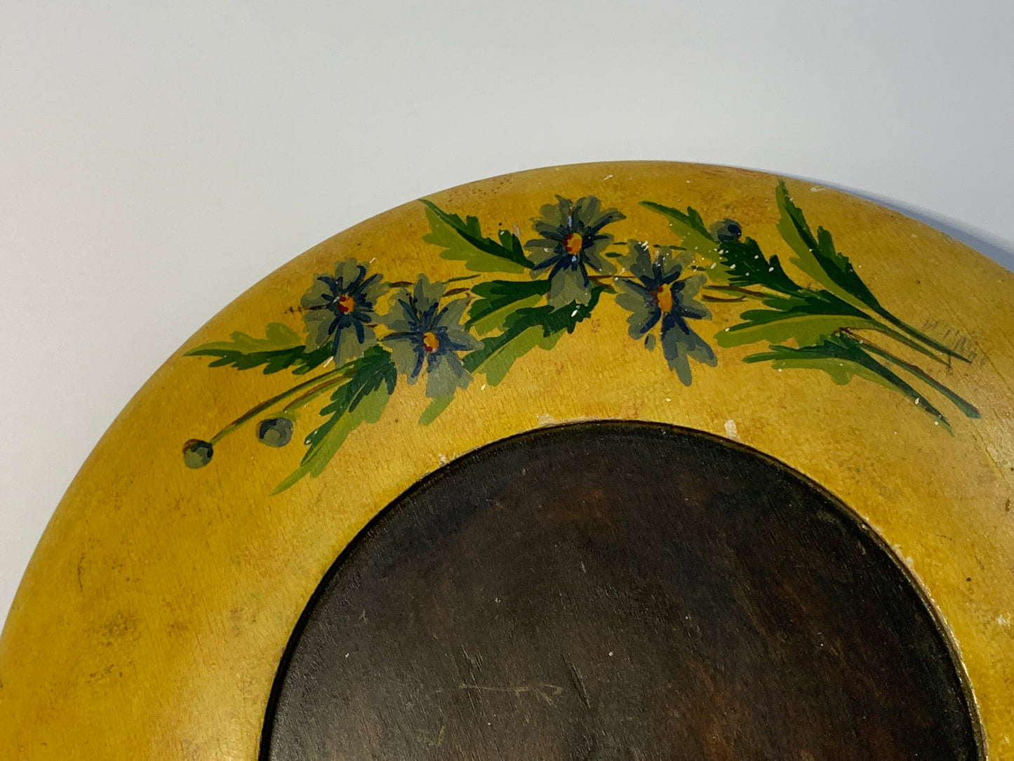 Vintage Handcrafted Hand-painted Wooden Bread/Cheese Board