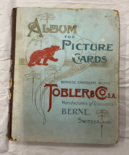 Rare early Tobler & Co. (Toblerone) Picture Card Album from Berne, Switzerland, circa early 1900s