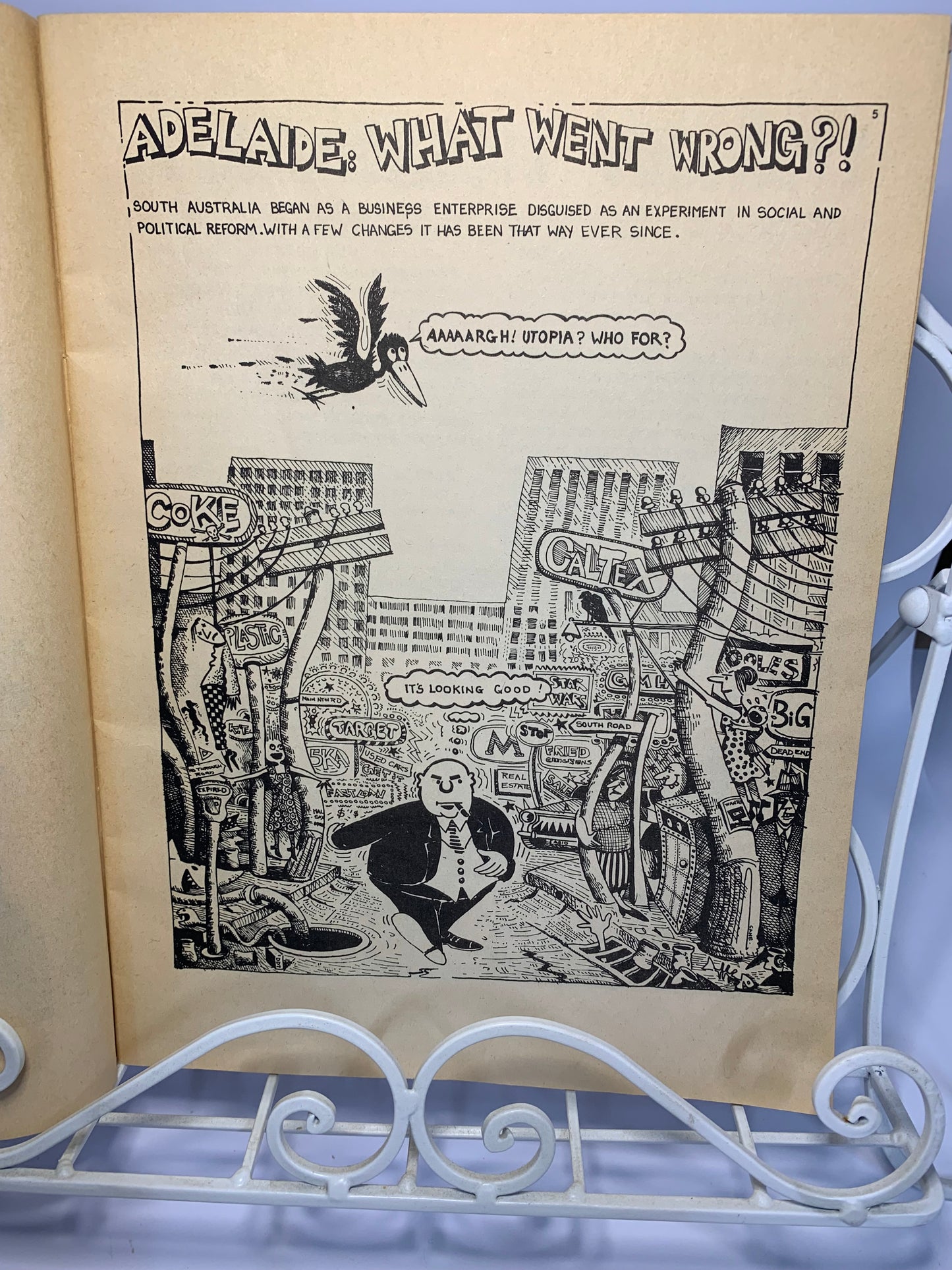 “A Different Vision: The Real History of South Australia” by Russell Porter, illustrated by Jim Cane.