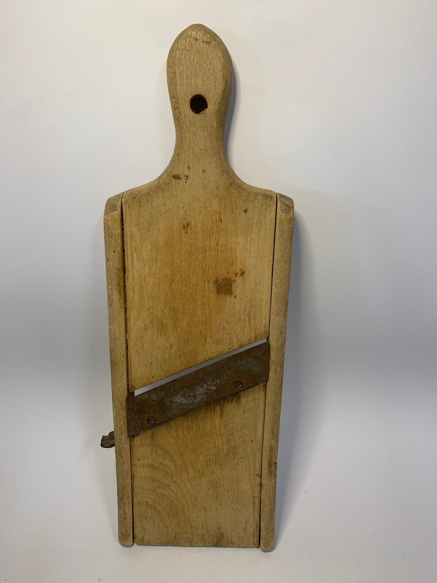 Antique Wooden Mandoline Slicer - Vintage Kitchen Tool