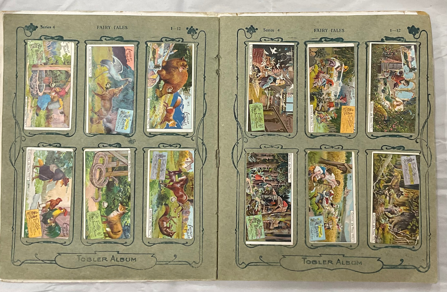 Rare early Tobler & Co. (Toblerone) Picture Card Album from Berne, Switzerland, circa early 1900s