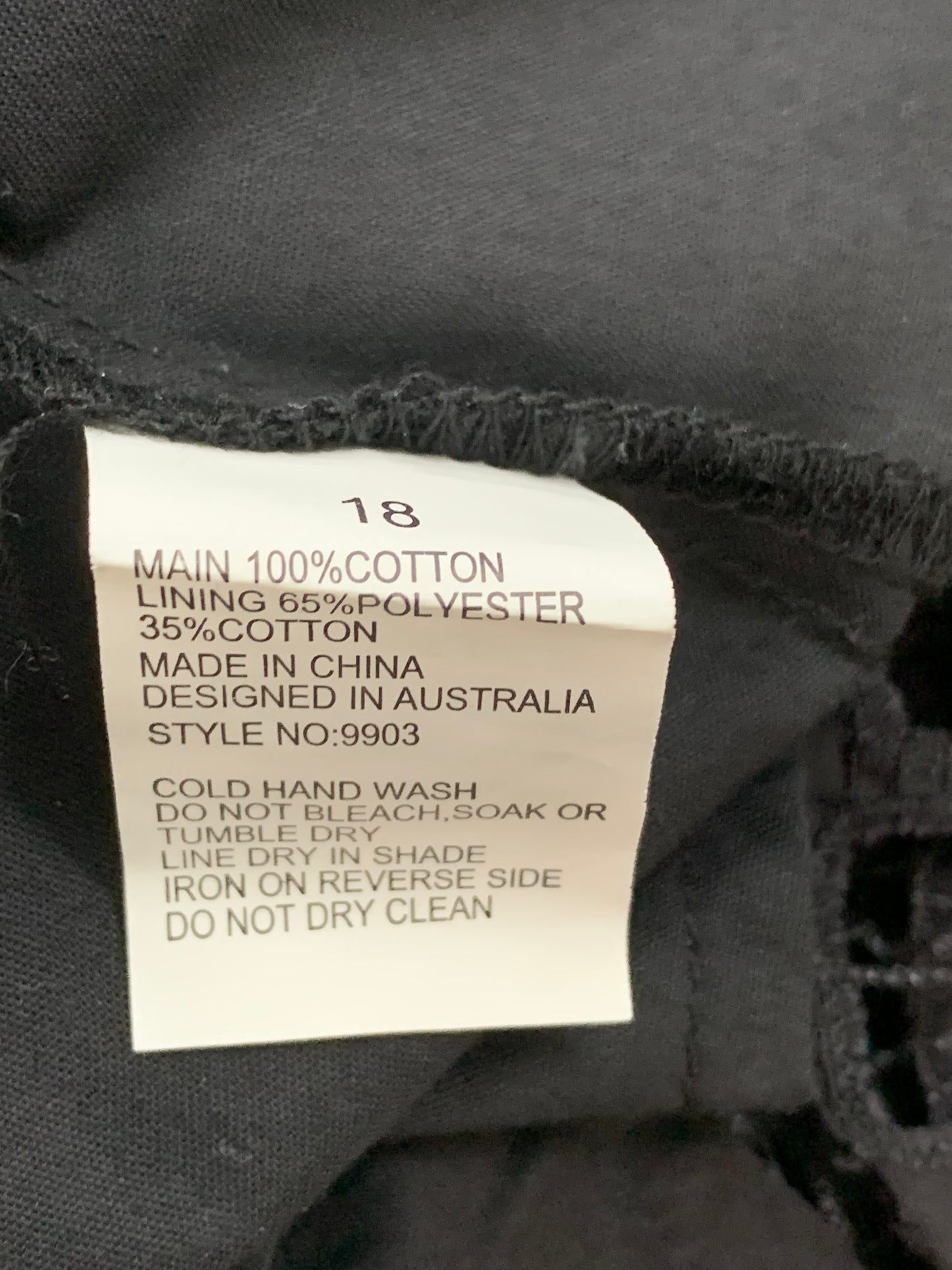 Liz Jordan Designer Collection Black Lace Detail Skirt - Size 18 NWT