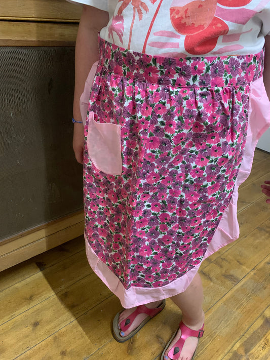 Vintage 1970s Half Apron- homemade