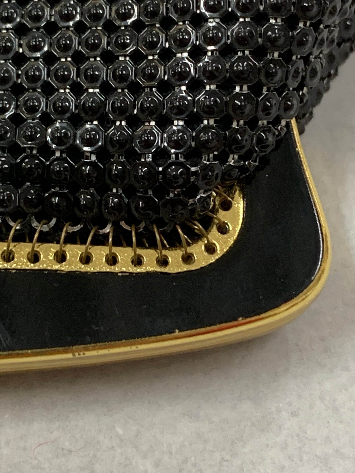 Classic Vintage Black Mesh Coin Purse