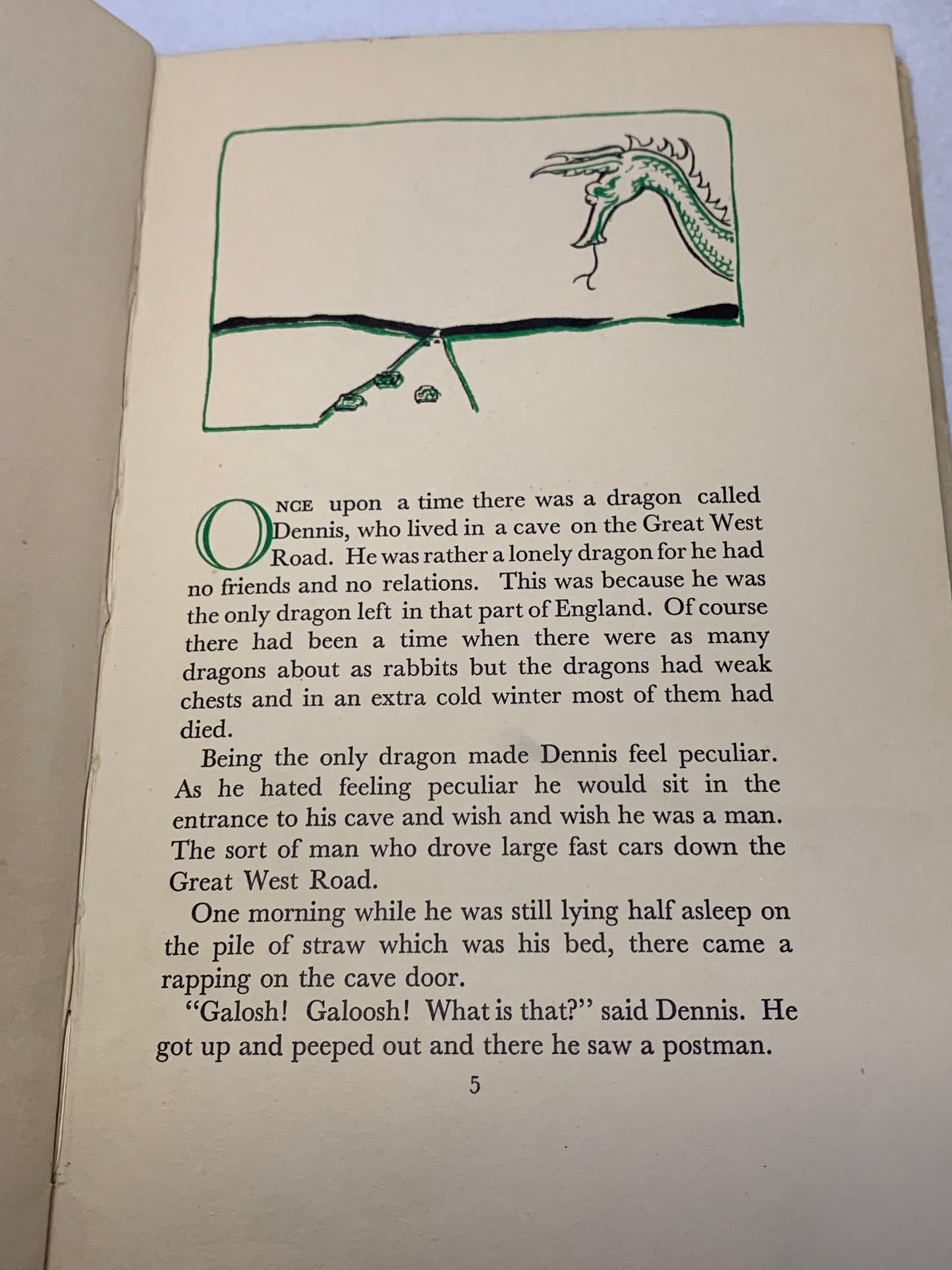 Dennis the Dragon by Noel Streatfeild, illustrated by her sister Ruth Streatfeild Gervis. Published by J.M. Dent & Sons Ltd, London, first edition, first published 1939