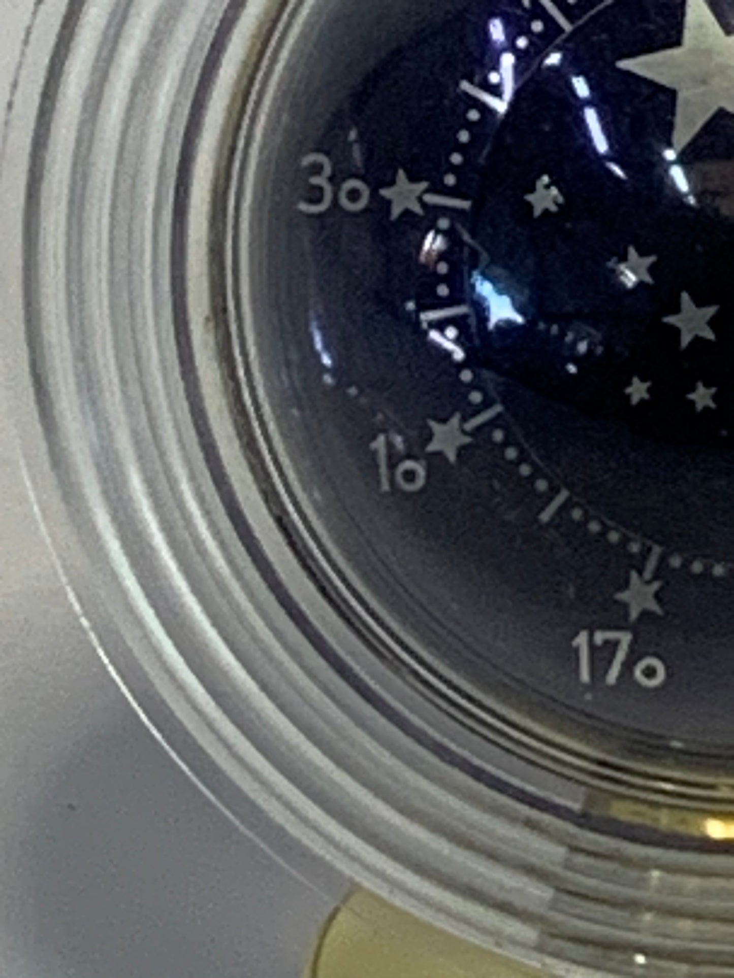 Vintage French Planet Desk Thermometer