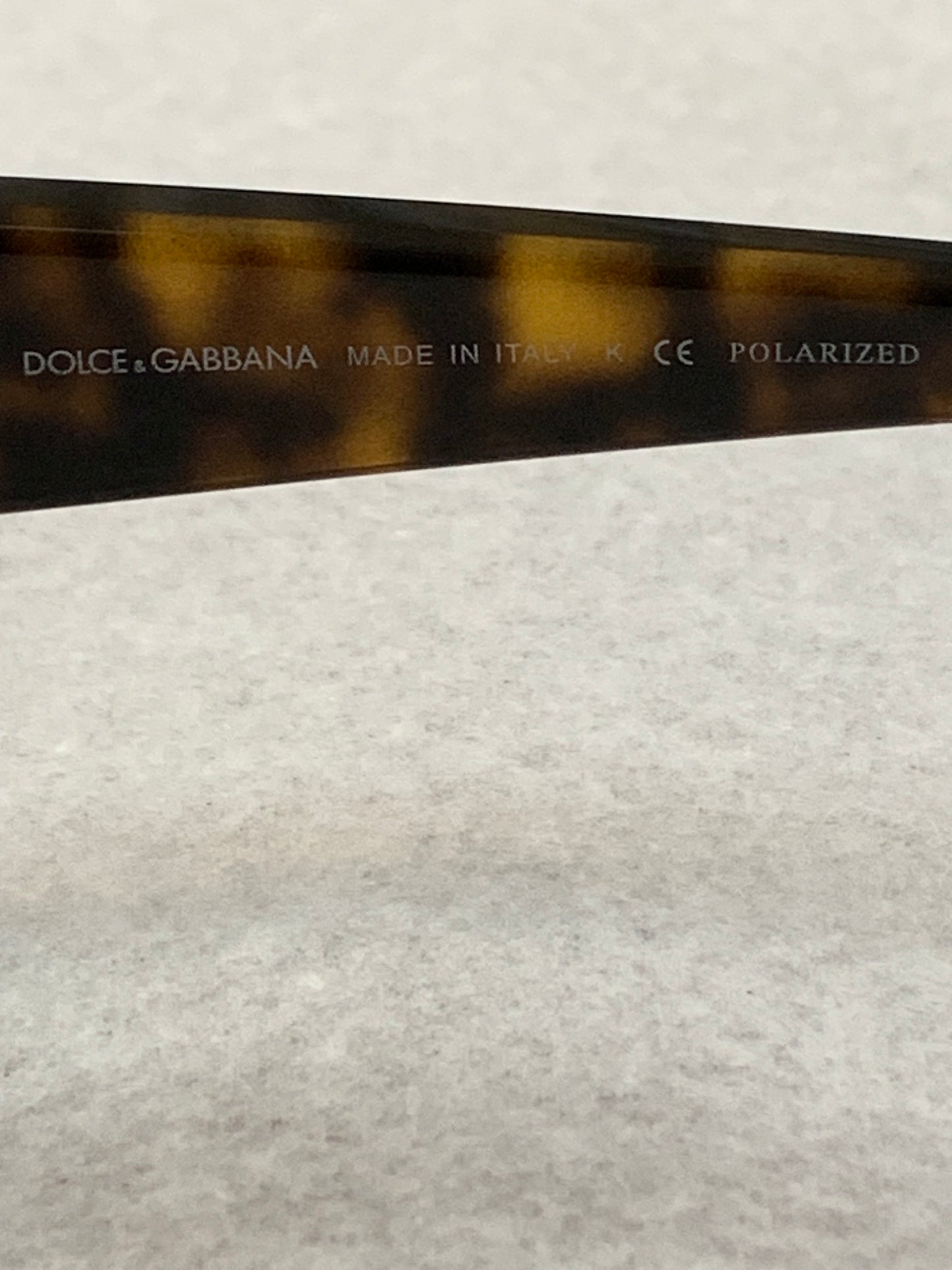 Dolce & Gabbana (D&G) Sunglasses in tortoiseshell with polarized brown lenses