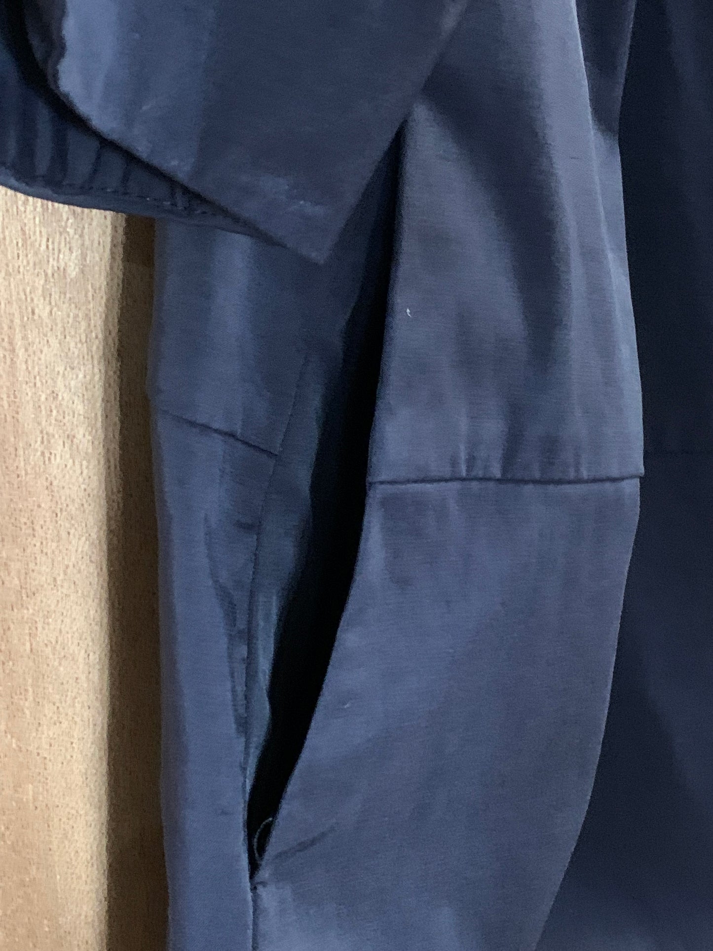 Maggie T Navy Blue Zip front Jacket - Size 18