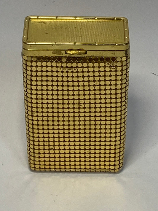 Vintage gold tone metal Cigarette Case