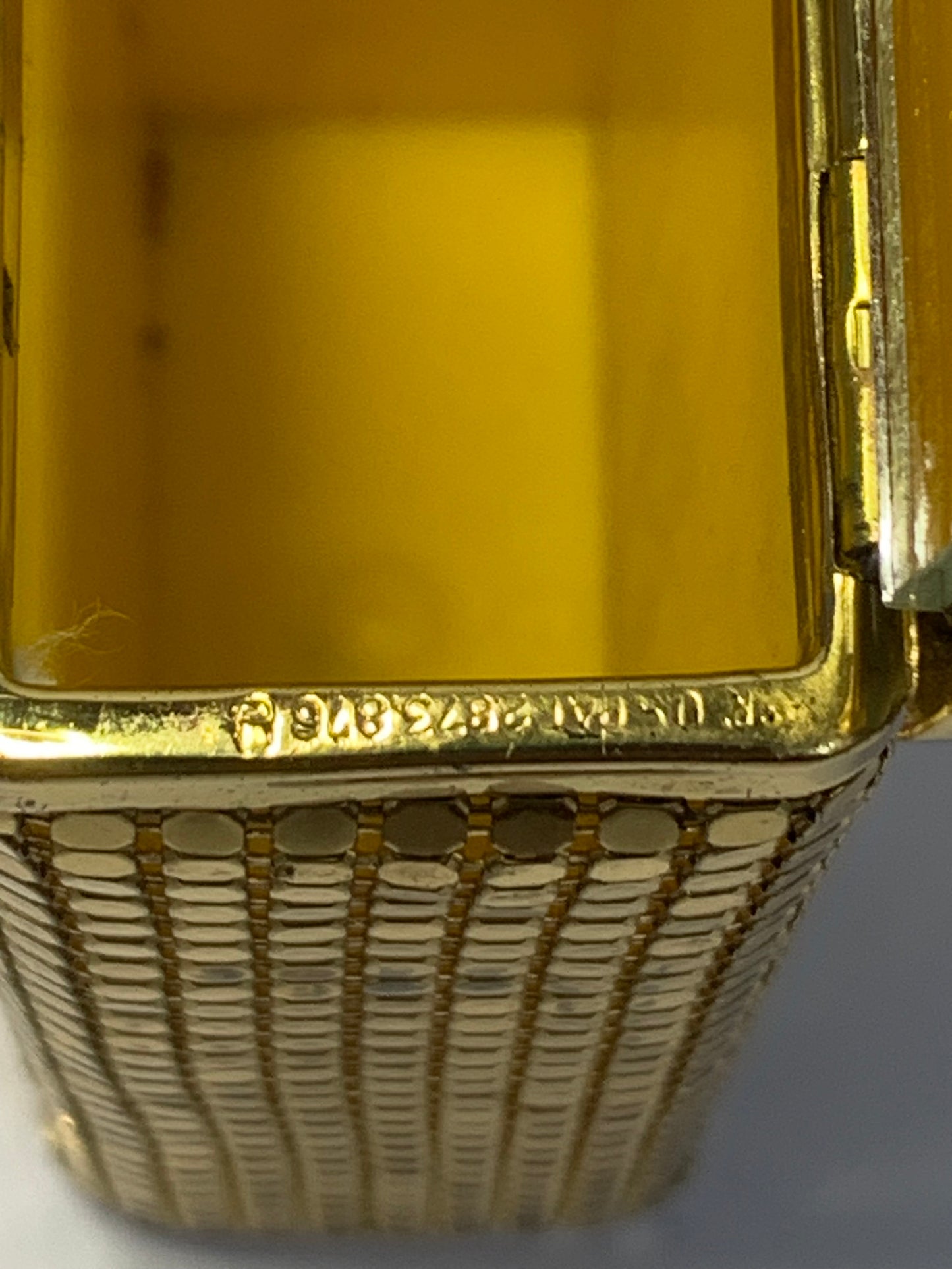 Vintage gold tone metal Cigarette Case