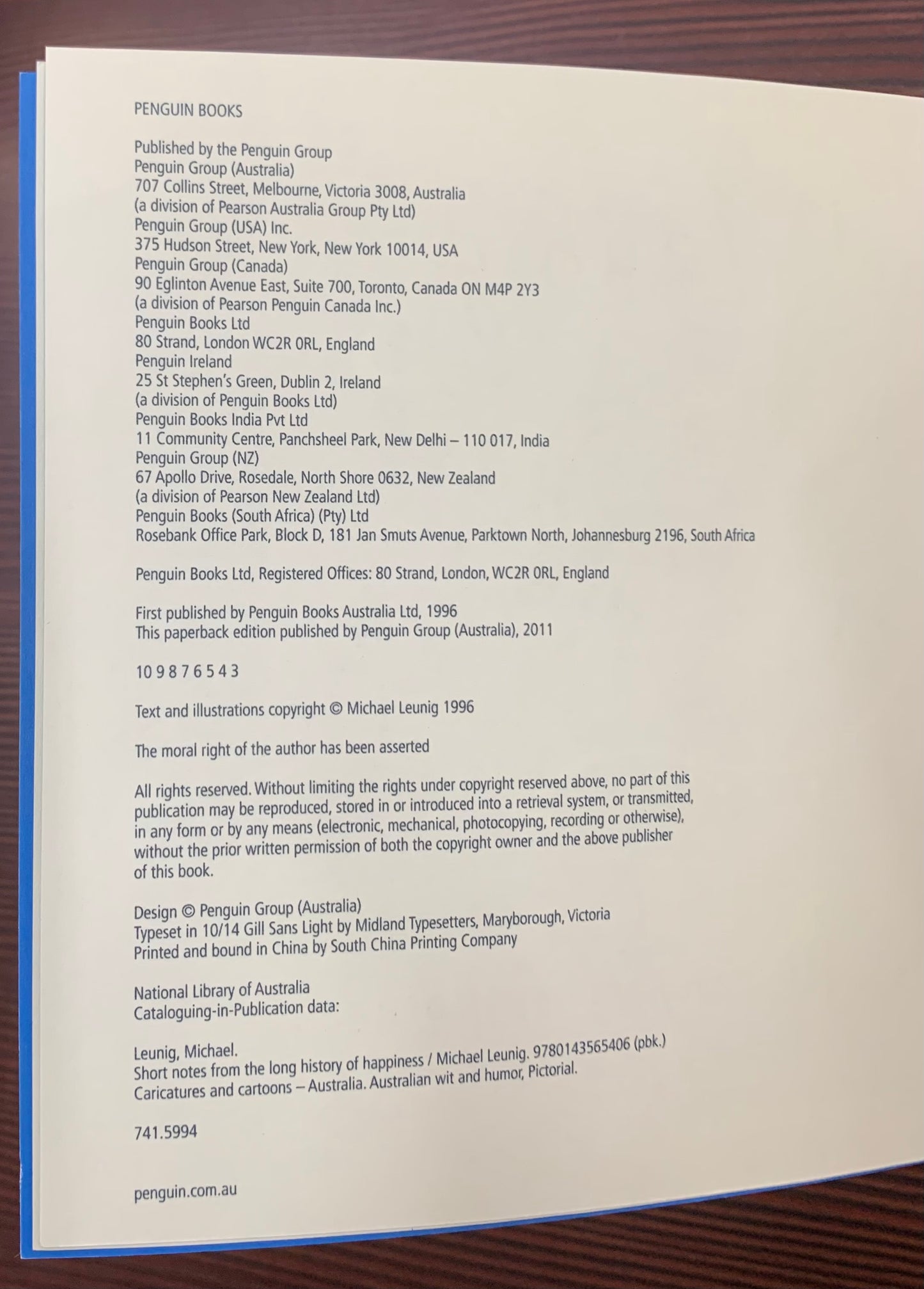 “Short Notes from the Long History of Happiness” by Michael Leunig