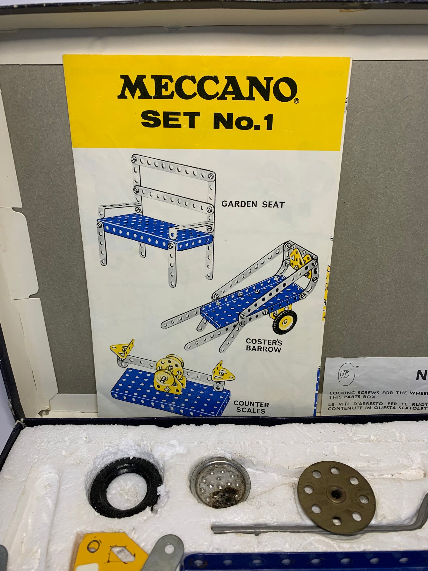 Vintage Meccano Set No. 1 Construction Kit (1972)