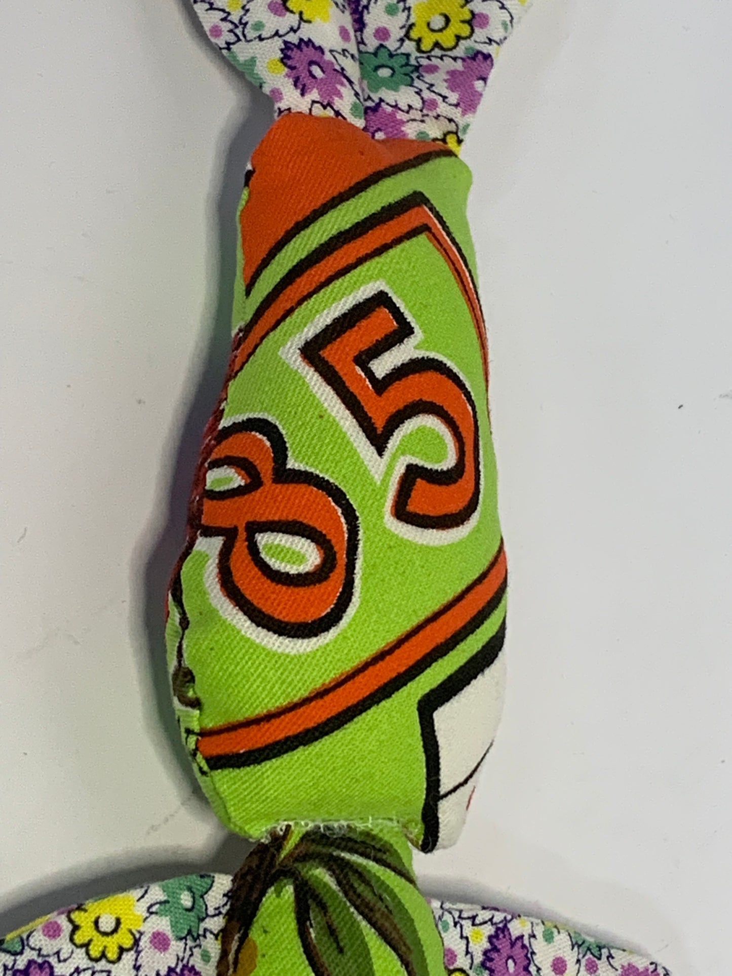 Toy Rabbit made from recycled vintage tea towels