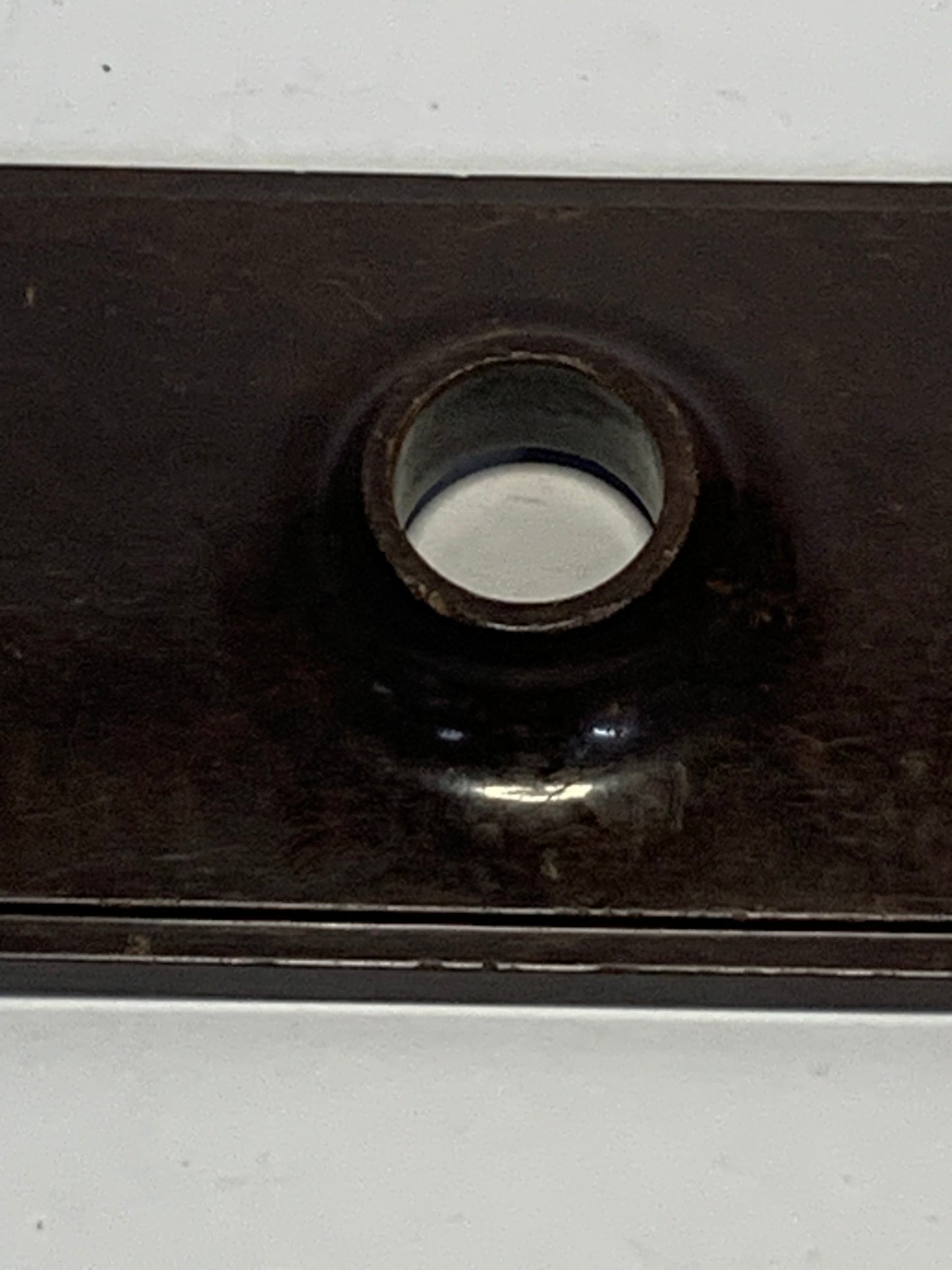 Authentic Vintage Bakelite Door Plate/Escutcheon - Made by Brolite in England