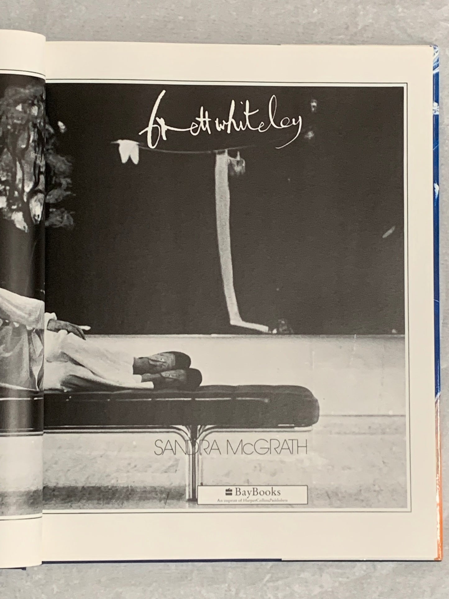 Brett Whiteley by Sandra McGrath — large-format hardcover art monograph on the celebrated Australian artist (1939–1992), first published 1979, revised 1988, this printing 1992 (Bay Books, an imprint of HarperCollins Publishers, Australia)