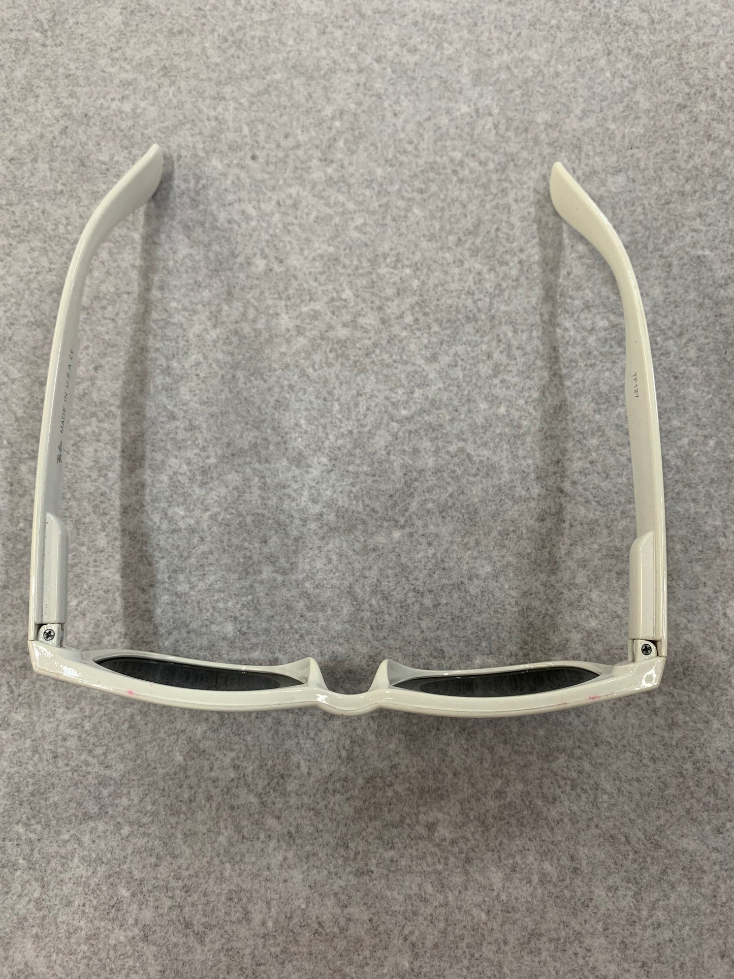 Vintage White Ray-Ban Wayfarer style Sunglasses