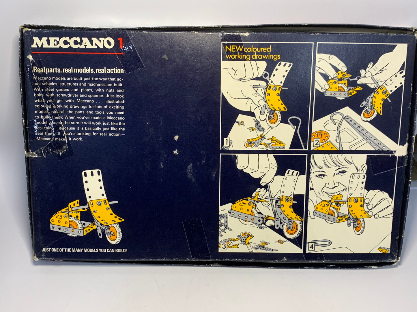 Vintage Meccano Set No. 1 Construction Kit (1972)