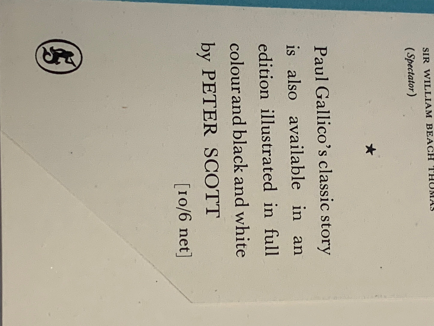 First Edition “The Snow Goose” by Paul Gallico (1951)