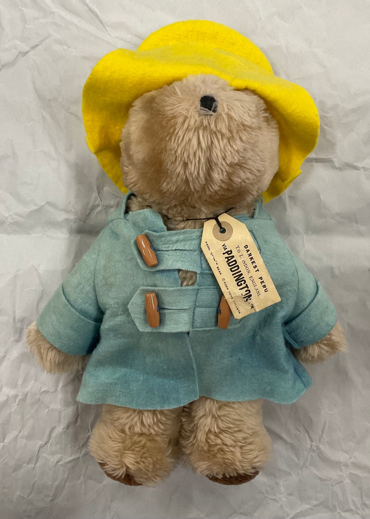 Vintage Eden Toys Paddington Bear Plush (1975 Licensed Edition)