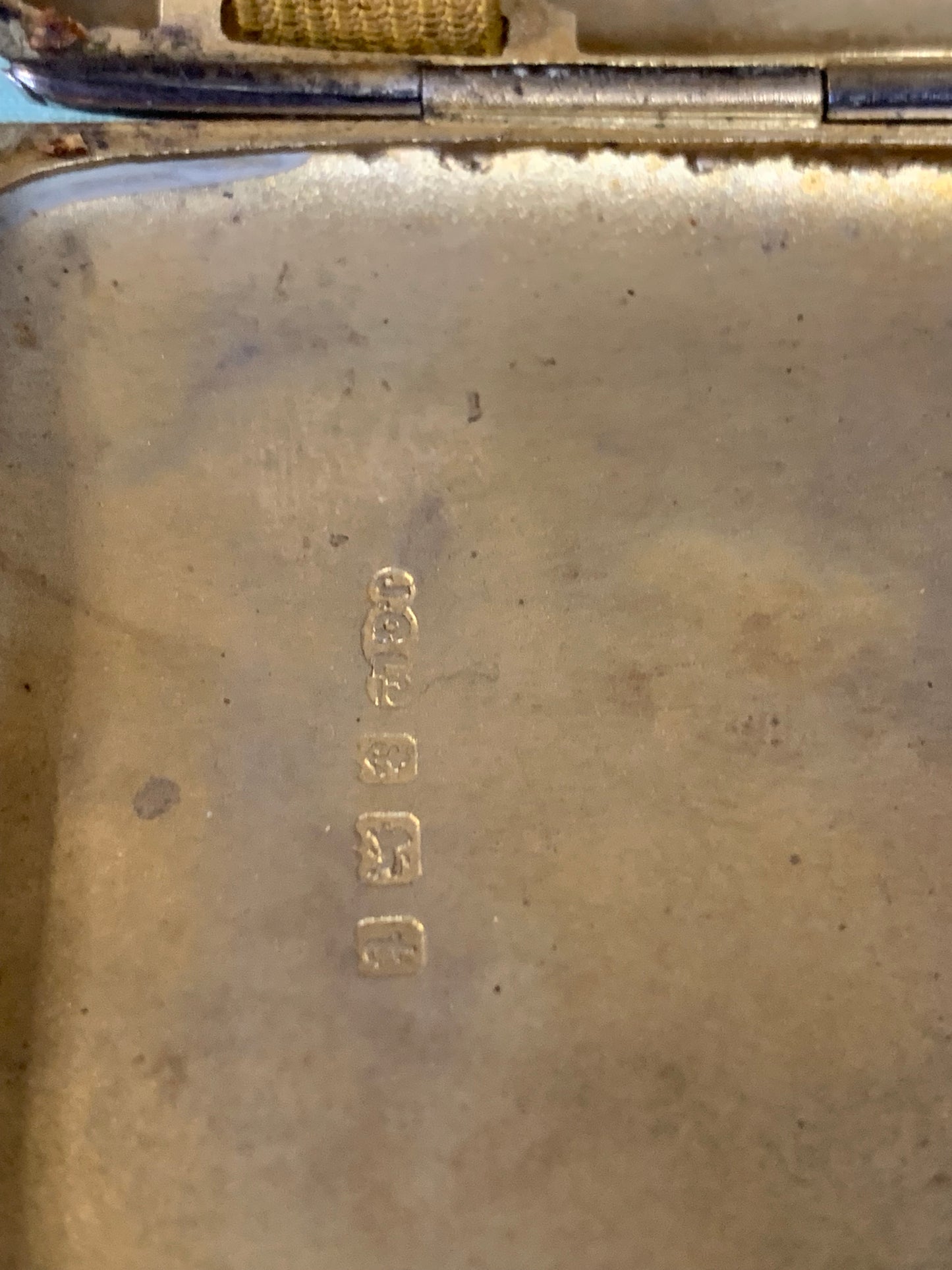 English Sterling Silver Cigarette Case