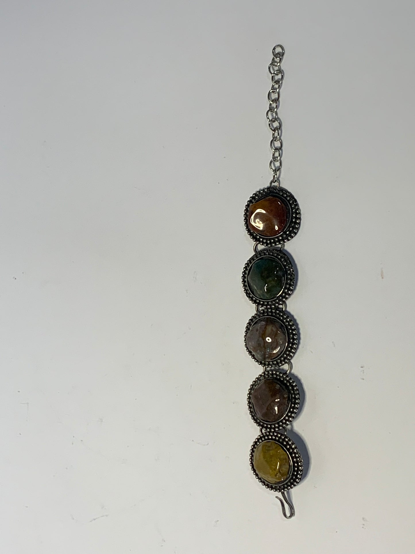 Vintage Bohemian style bracelet featuring semi precious stones