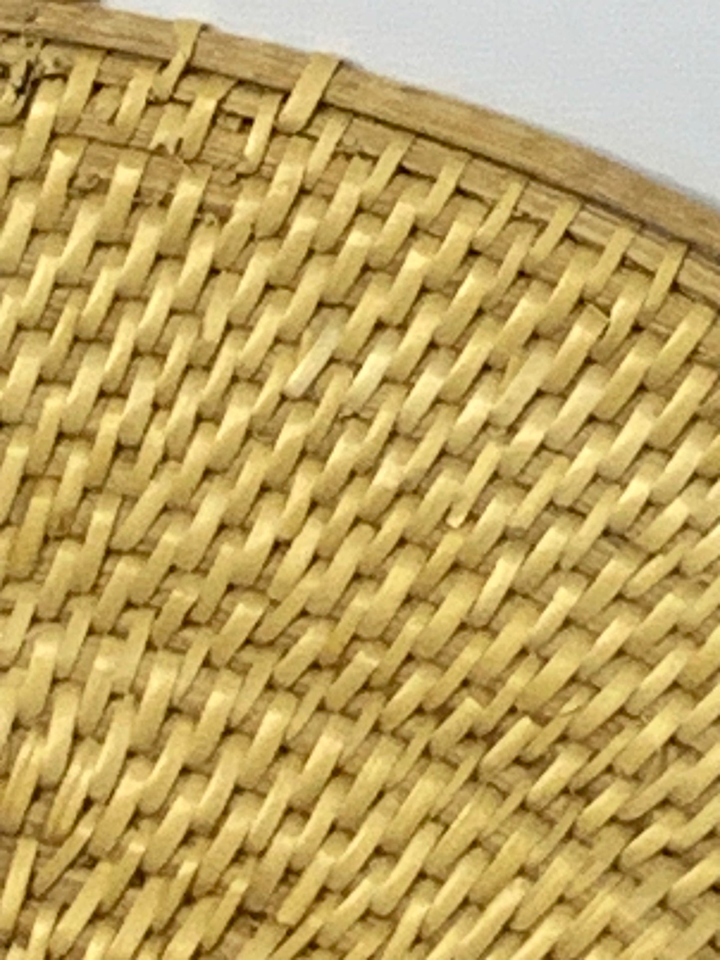 Vintage Handwoven Fixed Hand Fan