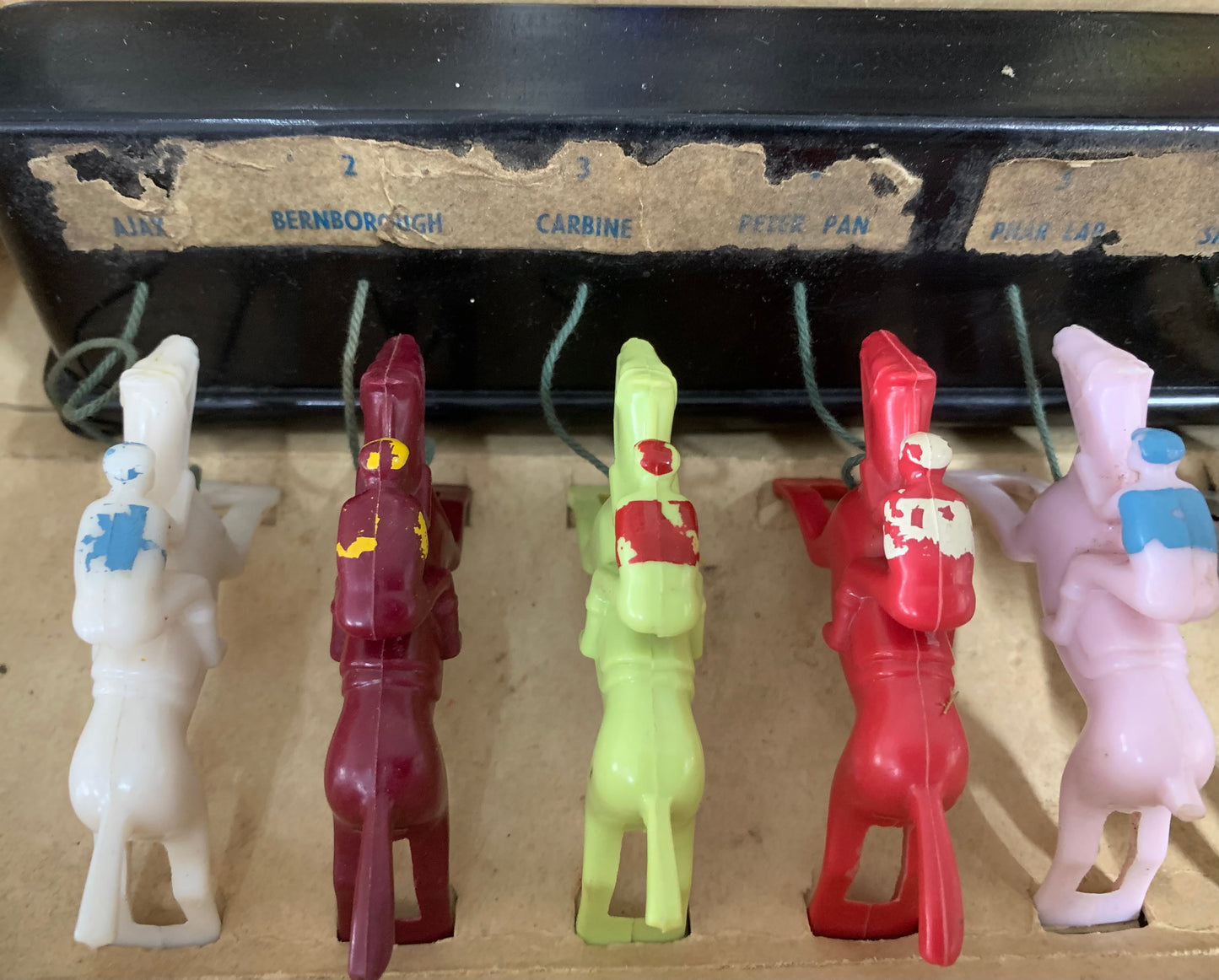 Vintage Race-Play Horse Racing Game by M&L Plastics