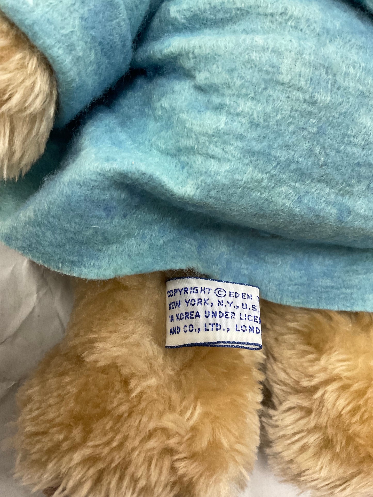 Vintage Eden Toys Paddington Bear Plush (1975 Licensed Edition)