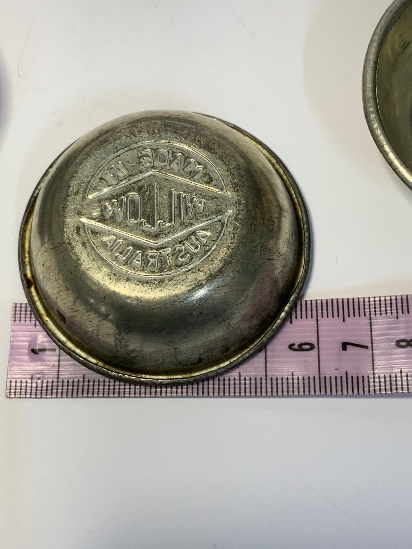 Vintage Australian Willow Tart Tins- set of 8