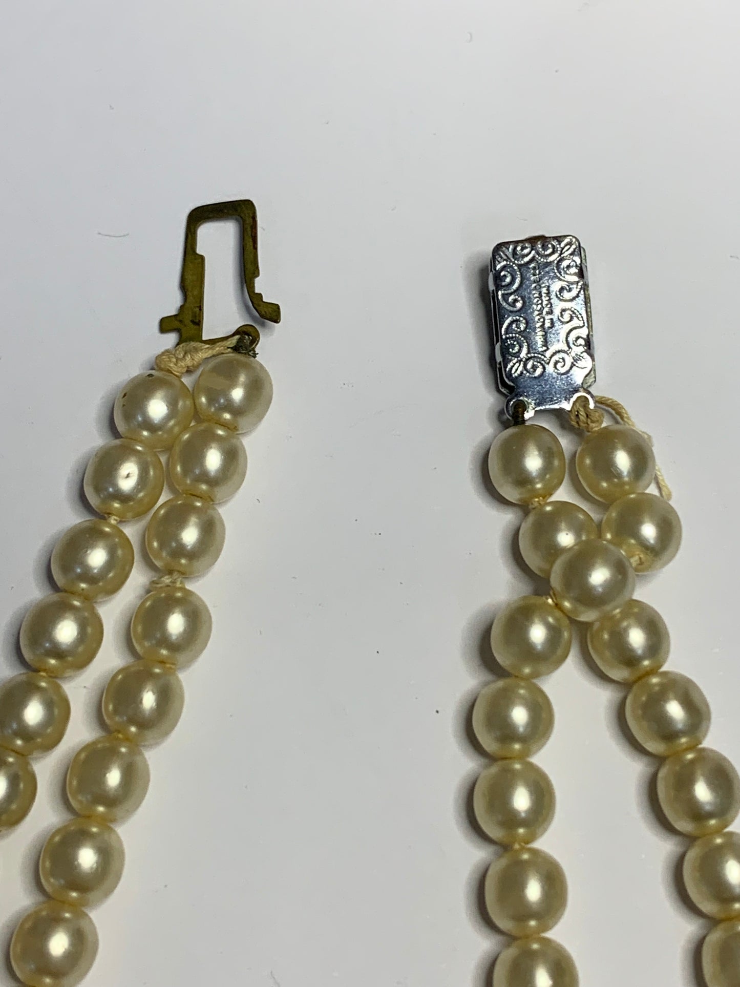 Vintage Czechoslovakian Double Strand Pearl Necklace