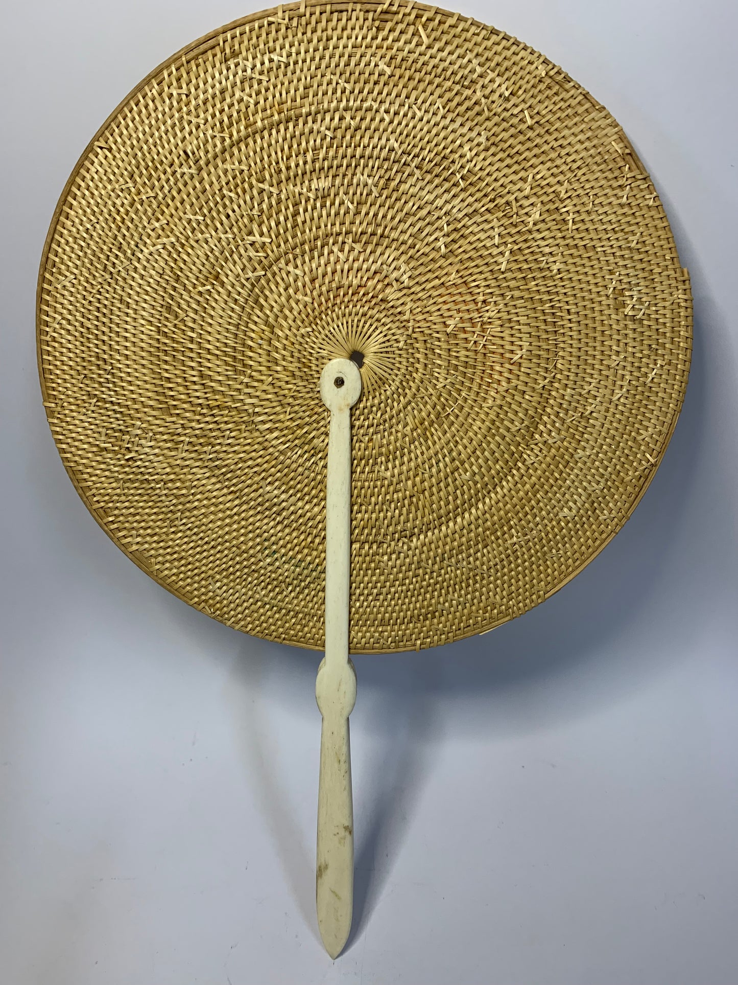 Vintage Handwoven Fixed Hand Fan
