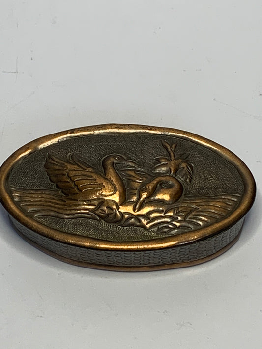 Antique Japanese Meiji era Metal Pill/Snuff Box