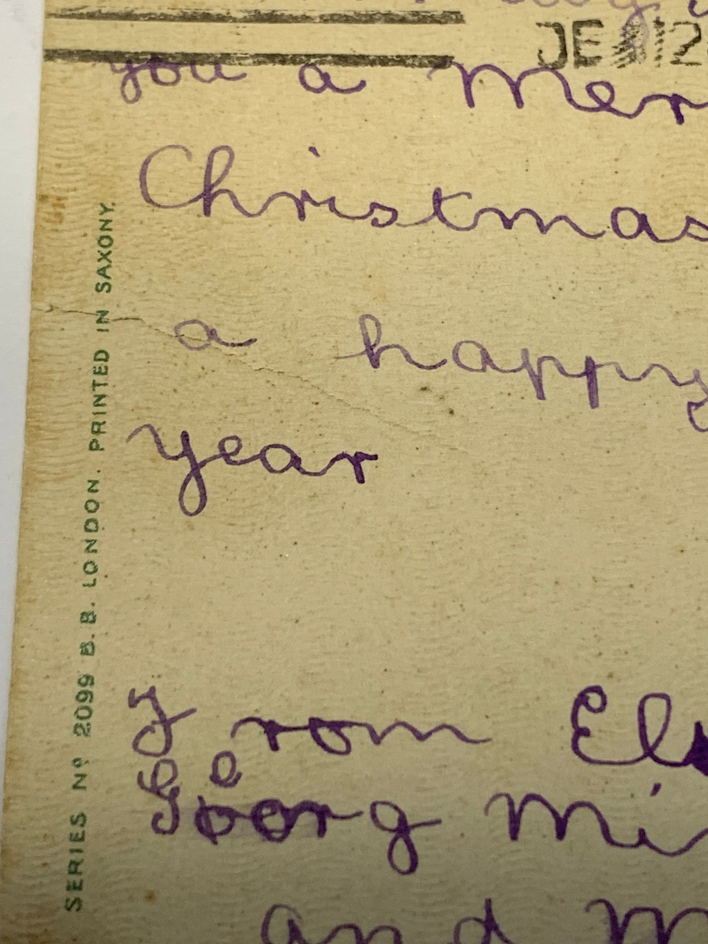 Vintage Christmas Postcard from early 1900s