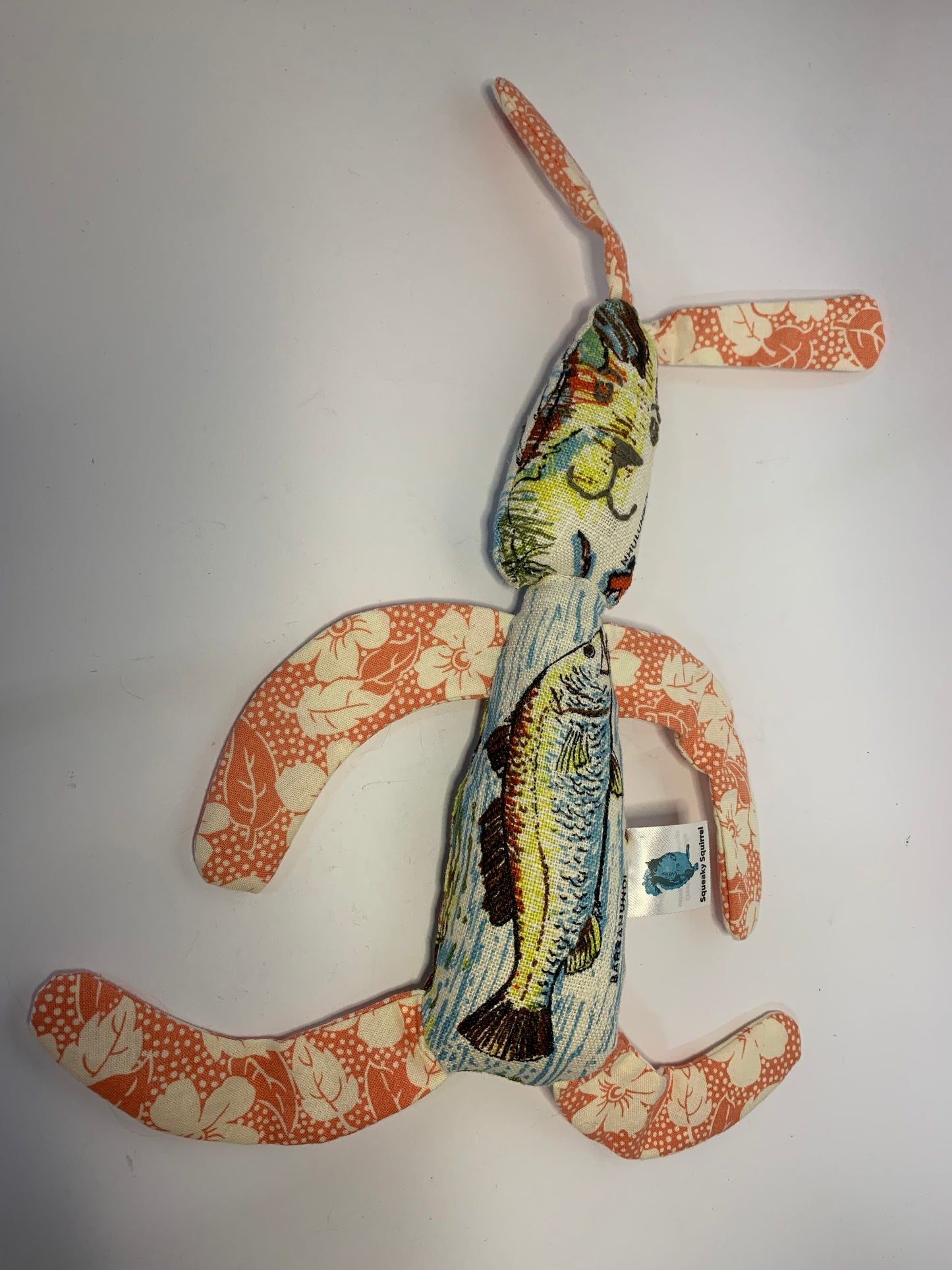 Toy Rabbit made from recycled vintage tea towels