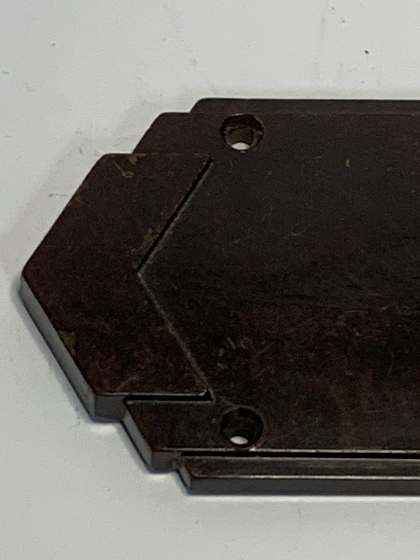 Authentic Vintage Bakelite Door Plate/Escutcheon - Made by Brolite in England