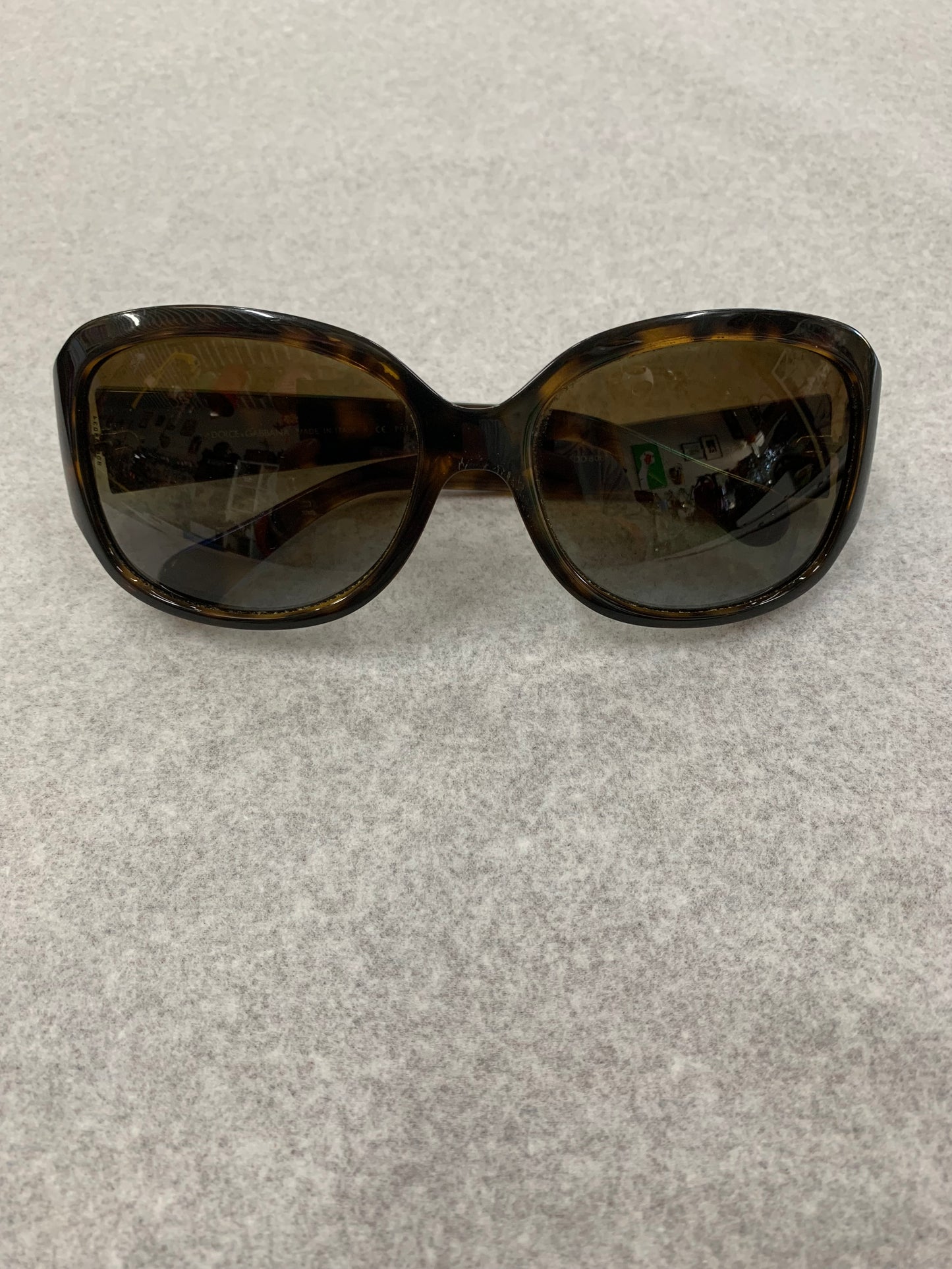 Dolce & Gabbana (D&G) Sunglasses in tortoiseshell with polarized brown lenses