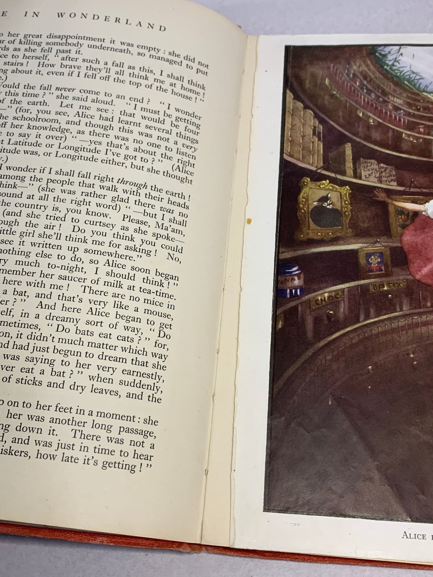 1944 first edition (thus) of Alice’s Adventures in Wonderland by Lewis Carroll, illustrated in colour by A. Rado, published by Newman Wolsey Limited, London and Leicester
