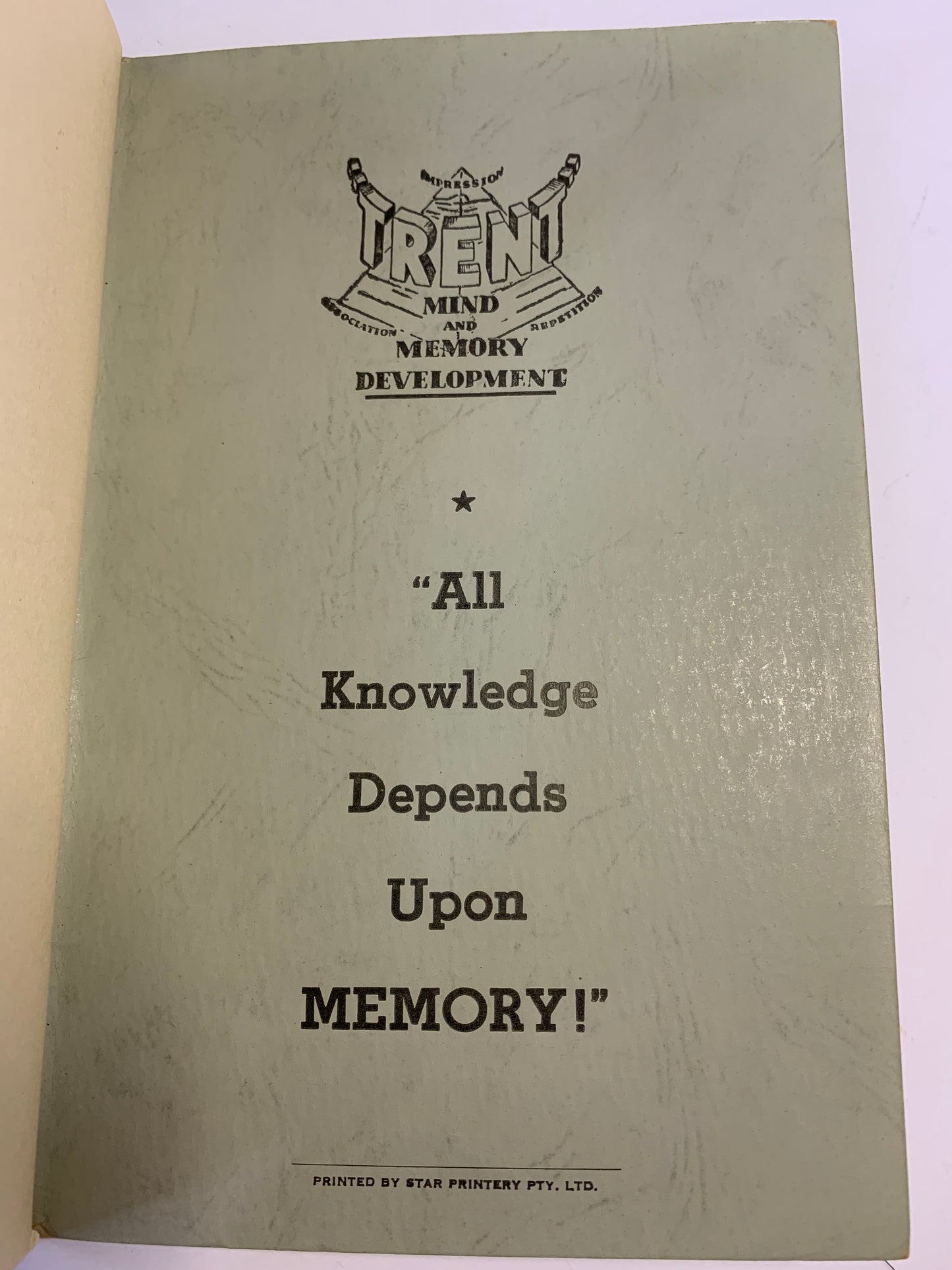 “Lecture No. 1- An Introduction” from the “Trent Mind and Memory Development” course by W. Langford-Penny, published in 1962 in Australia