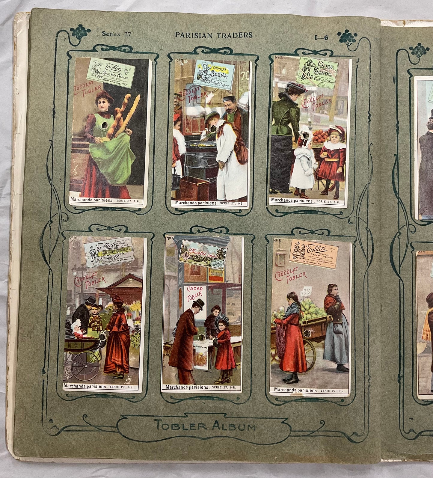 Rare early Tobler & Co. (Toblerone) Picture Card Album from Berne, Switzerland, circa early 1900s