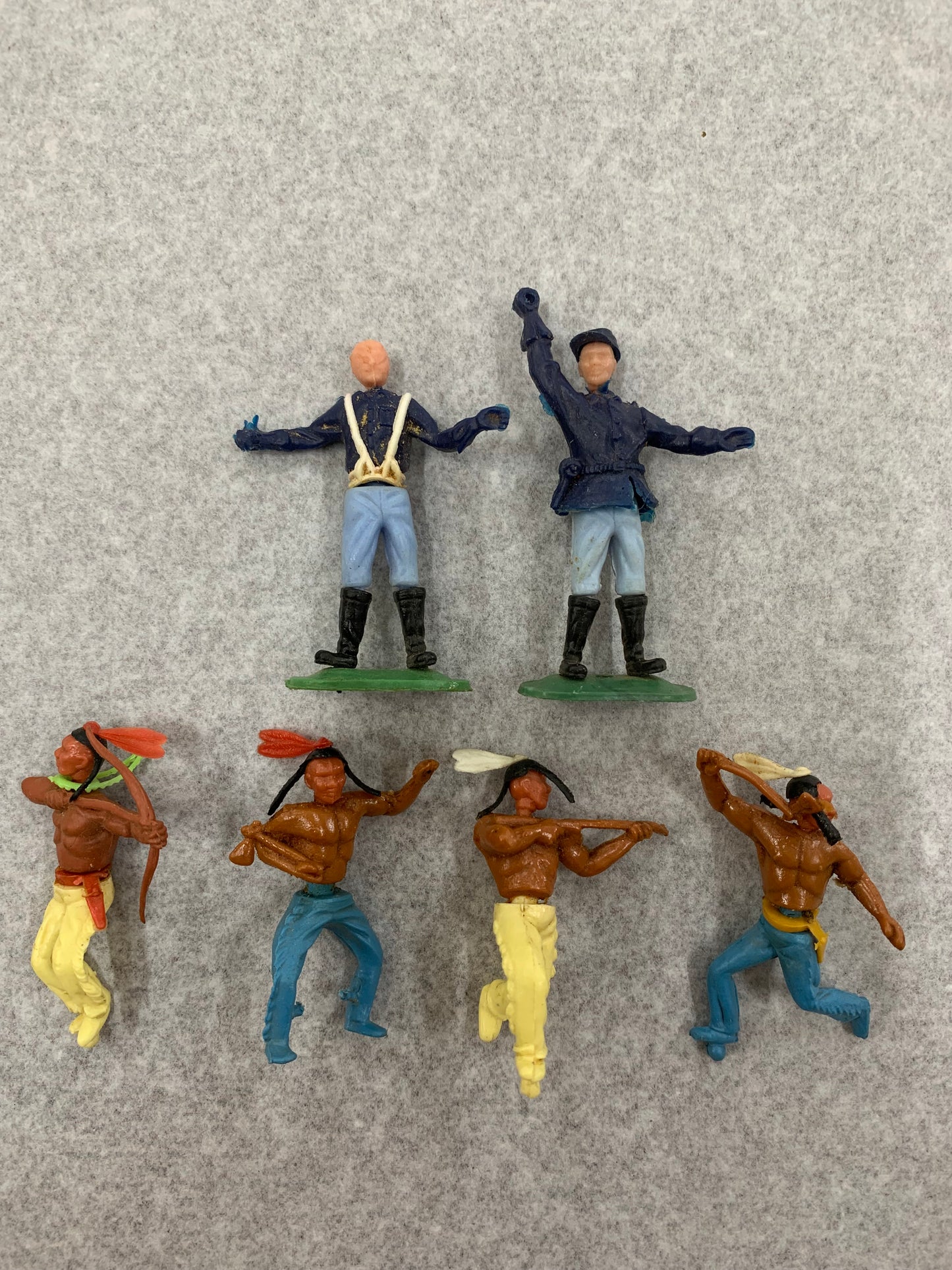 Vintage 1970s Hong Kong manufactured Plastic Toy Soldiers