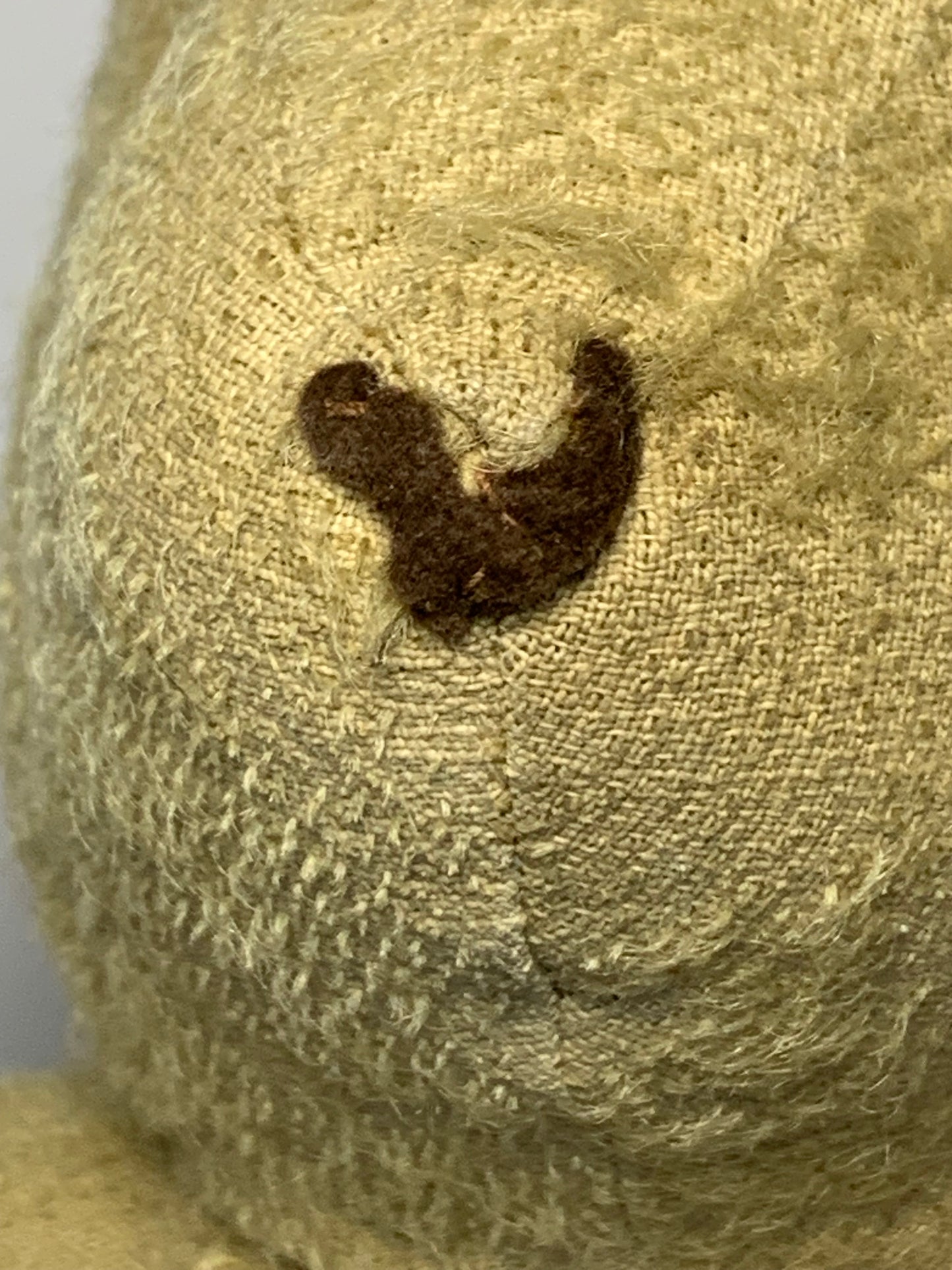 Rare Antique Hessian/Burlap Teddy Bear - Early 1900s