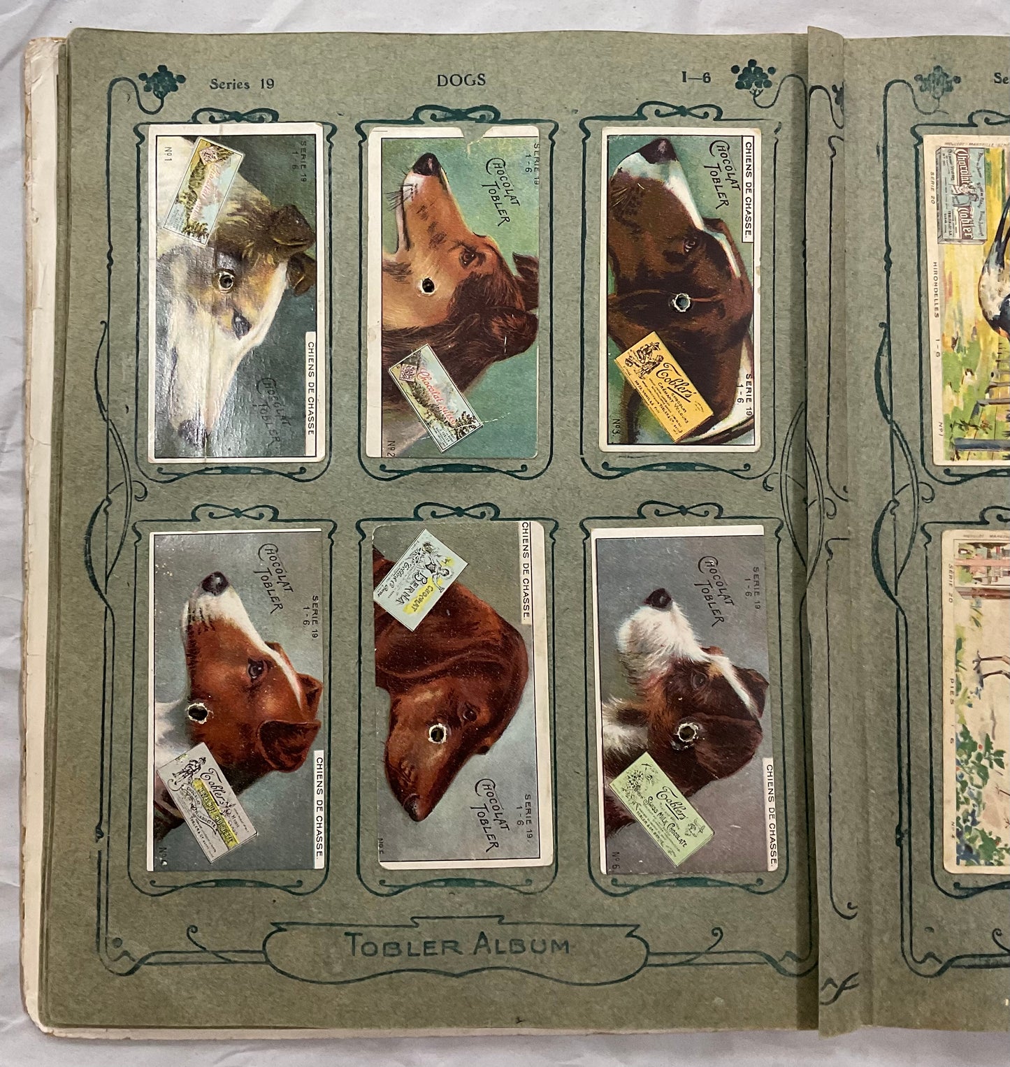 Rare early Tobler & Co. (Toblerone) Picture Card Album from Berne, Switzerland, circa early 1900s