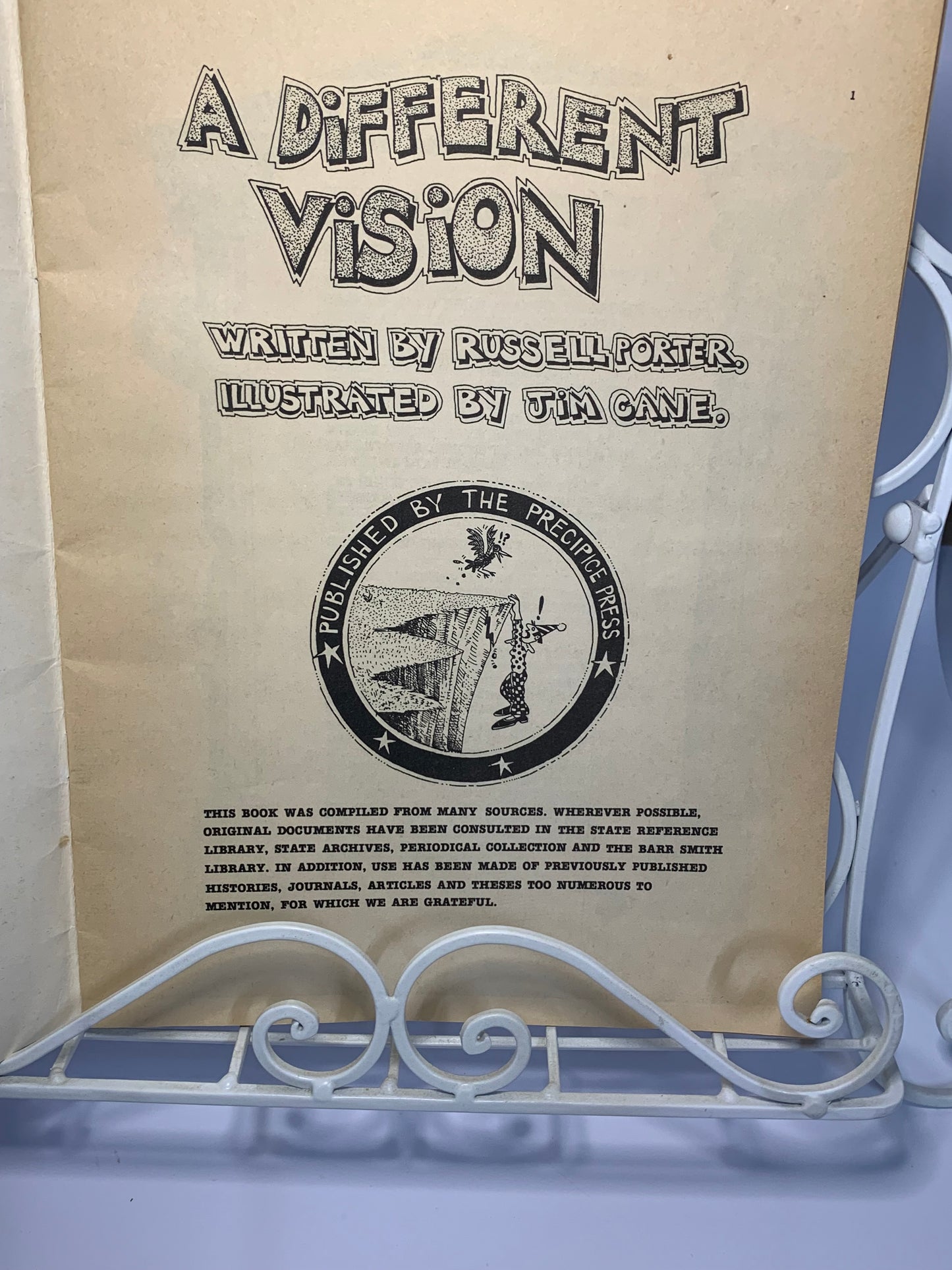 “A Different Vision: The Real History of South Australia” by Russell Porter, illustrated by Jim Cane.