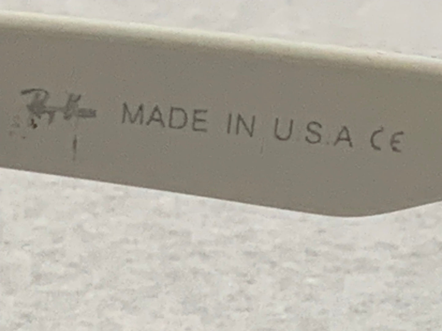 Vintage White Ray-Ban Wayfarer style Sunglasses