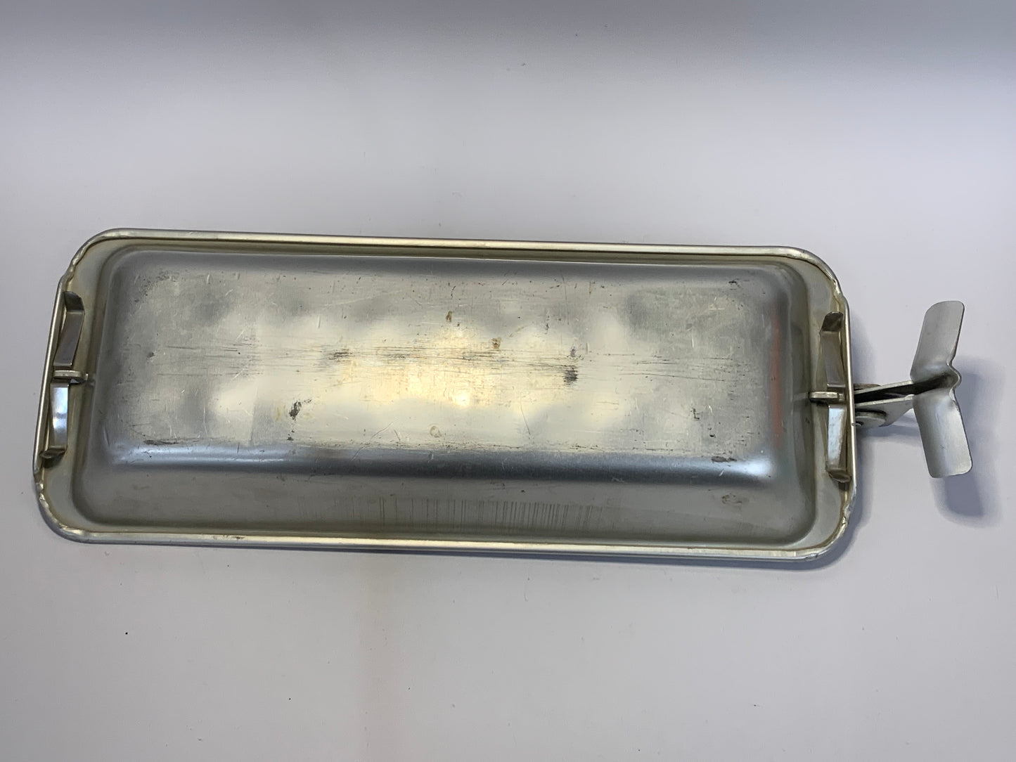 Vintage Aluminum Ice Cube Tray with Lever Release - Australian Patent 216,507