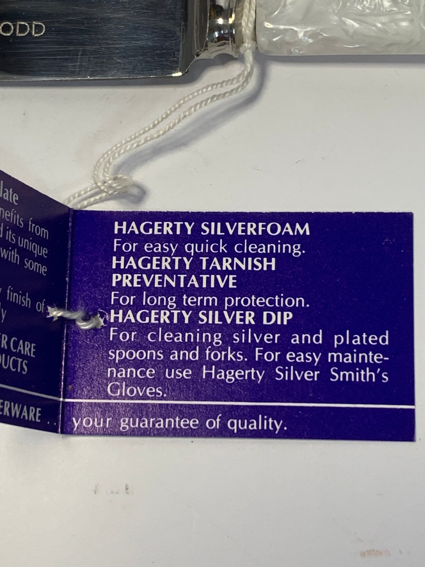 Vintage Rodd silverplate Child’s Cutlery Set with original tag