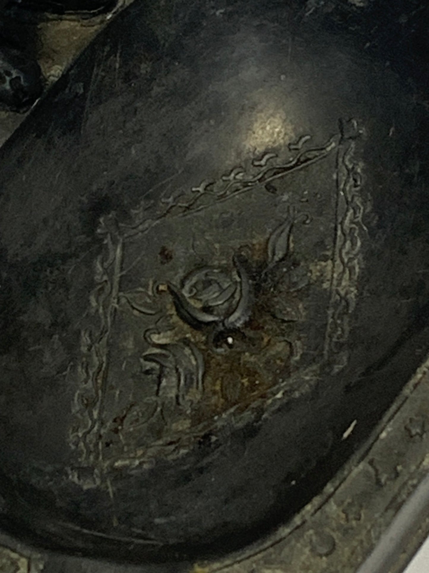 Vintage Spelter Dog Ashtray