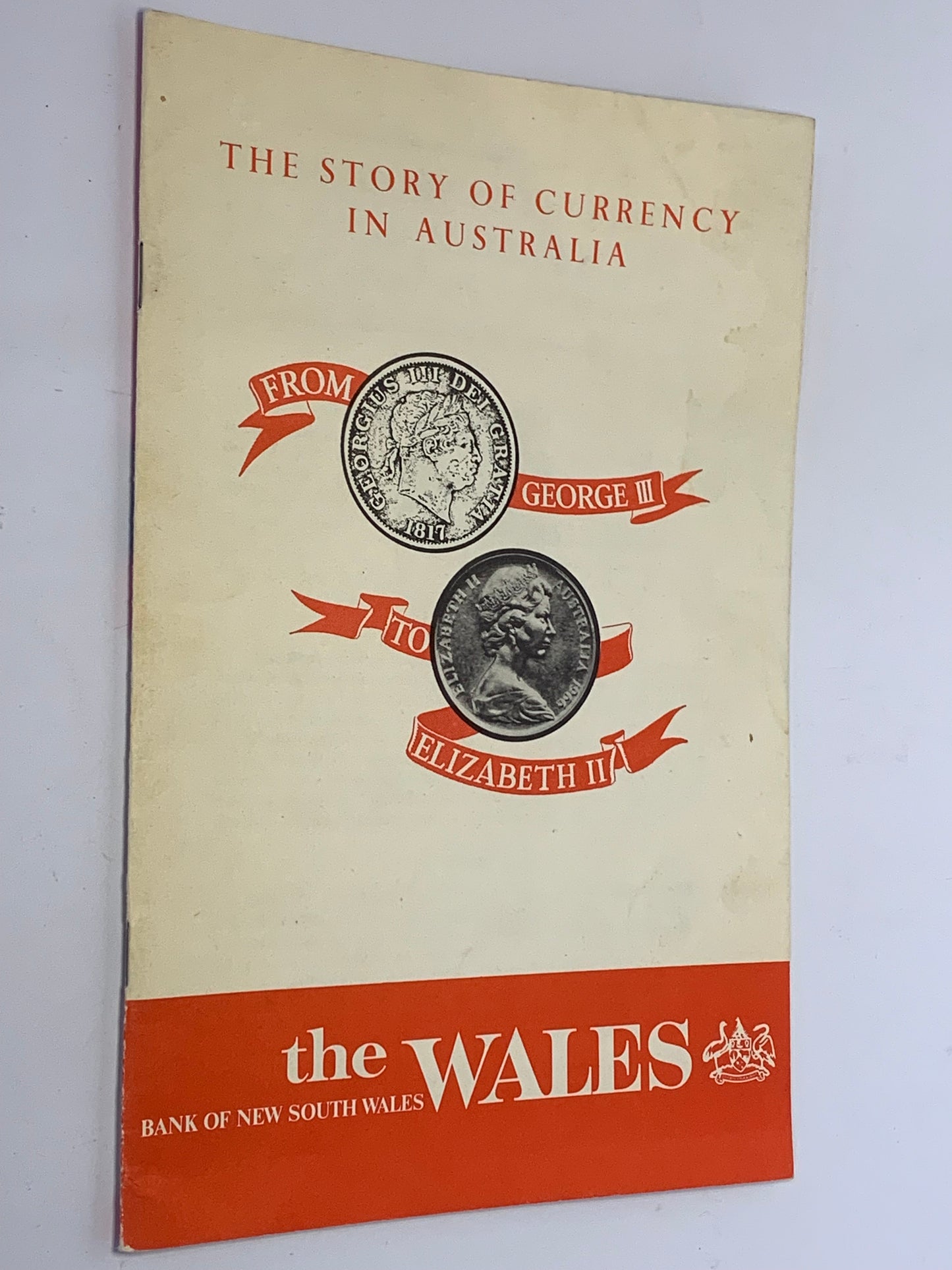 Vintage educational booklet “The Story of Currency in Australia “ published in Australia by the Bank of NSW